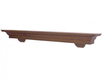 Simple yet stylish mantel shelf.