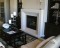 Urban, contemporary stone mantel