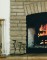 Stacked Stone Fireplace Mantel