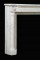 French Mantel in Carrara White Marble