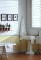 Beaded Paneling - painted white above a chair rail