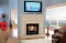 Sandstone mantel, has a beige, limestone look and texture