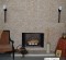 Burin Chamois split face stone tile, for a feature wall, back splash or fireplace surround.  Earth tone colors.