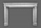 Louis XVI Neoclassical styling with tapered leg columns are featured on The Versailles French Marble Mantel