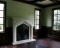 This tudor stone mantel makes a great centerpiece