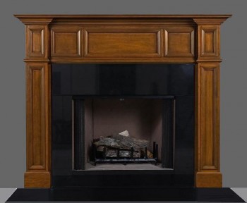 Orland mantel with galaxy black granite