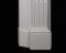 Clean lines extend down to the plinth on our reproduction Marble Mantel