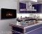The Electric Fireplace has three flame patterns, with the smoldering ember effect shown in this view.  A beautiful contemporary addition to any room.