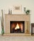 Grecian Tile Stone Mantel Surround, with hearth