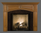 The Lennox fireplace mantel in cherry makes a beautiful addition to your home!