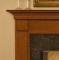 Elegant crown molding on legs and top shelf.
