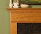 Very clean dentil molding and simple fluted mantel legs