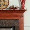 Dentil molding under the fireplace mantel shelf adds an elegant look to your room.