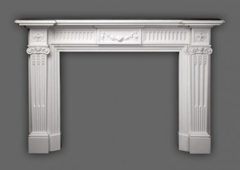The Federal Marble Mantel, in Italian Bianco
