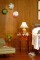 Beaded paneling used above and below a chair rail for a distinctive look