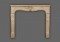 The Provence marble mantel has a simple yet beautiful shell as a center piece and  detailed, slightly angled legs