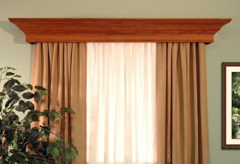 The New Haven window cornice will fit any decor