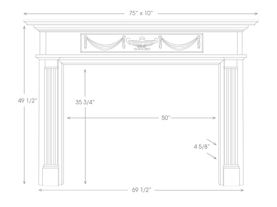 Hamilton Marble Mantel Specifications