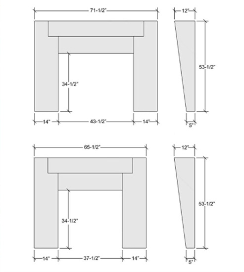 Modern Limestone Stone Mantel Specifications