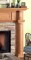 The columns have a lot of details and add style to this high-end fireplace mantel