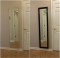 Full length mirror dressed up with our Medford mirror frame in Black