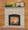 Stacked Stone Fireplace Mantel