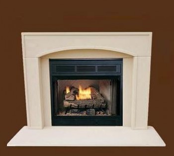 The Mena lightweight cast stone mantel, complete with facing and hearth is perfect for tight spaces since it is relatively narrow!!  Modern lines