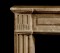 The framed center piece leads the eye over to the lovely craftsmanship on the legs.