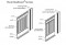Classic Beadboard component parts diagram and dimension diagram