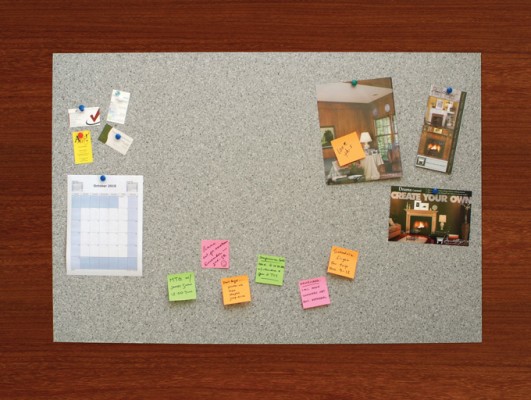 Grey Granite is one optional pattern for our pin boards