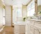 2" beaded birch paneling painted white featured in areas of this en suite bath