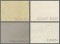Four limestone mantel colors