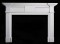 An option for this English Mantel is to have the inserts in the same white limestone, with or without the cherub appliques