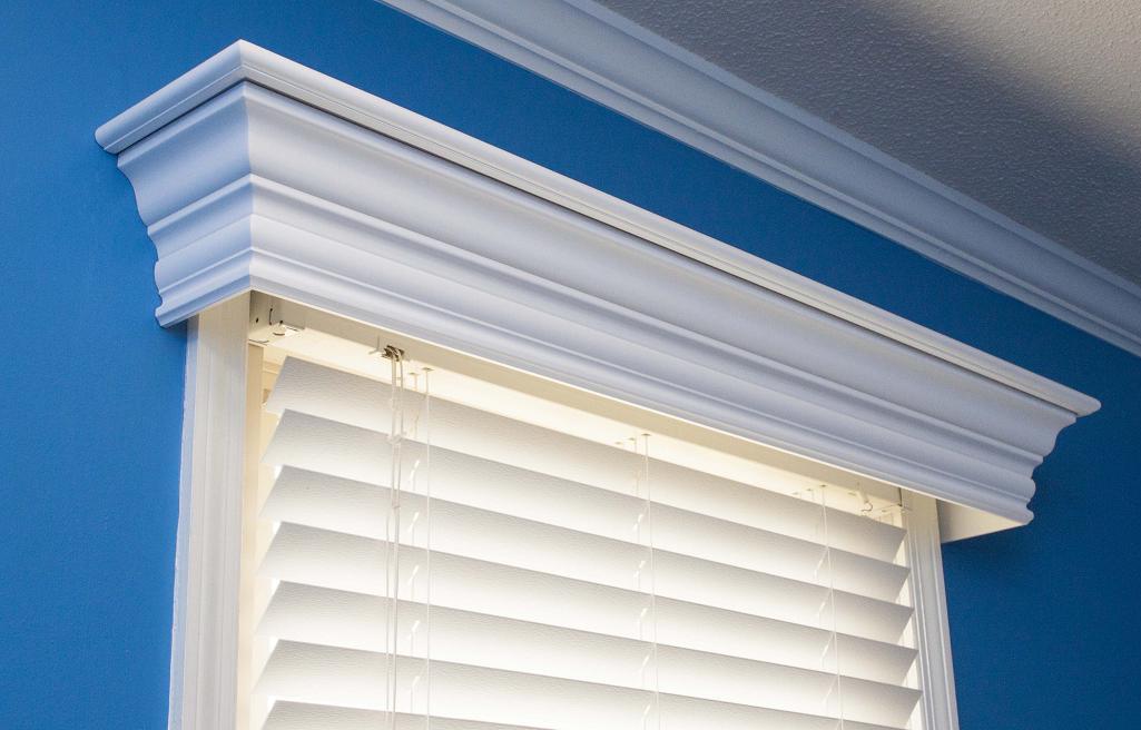 Wood Cornices custom built for windows