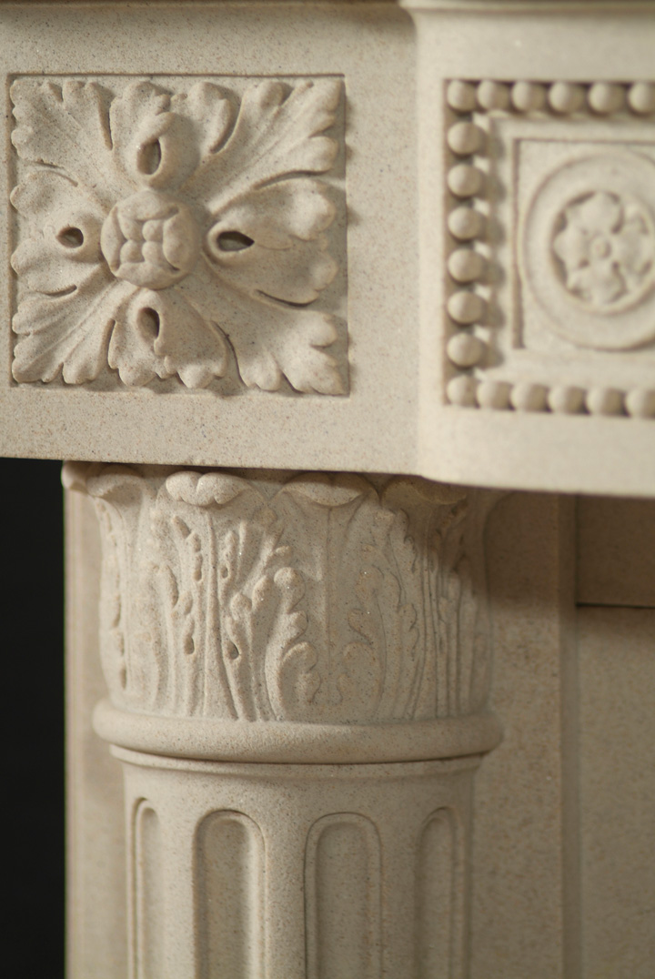 Limestone Louis XVI Mantels