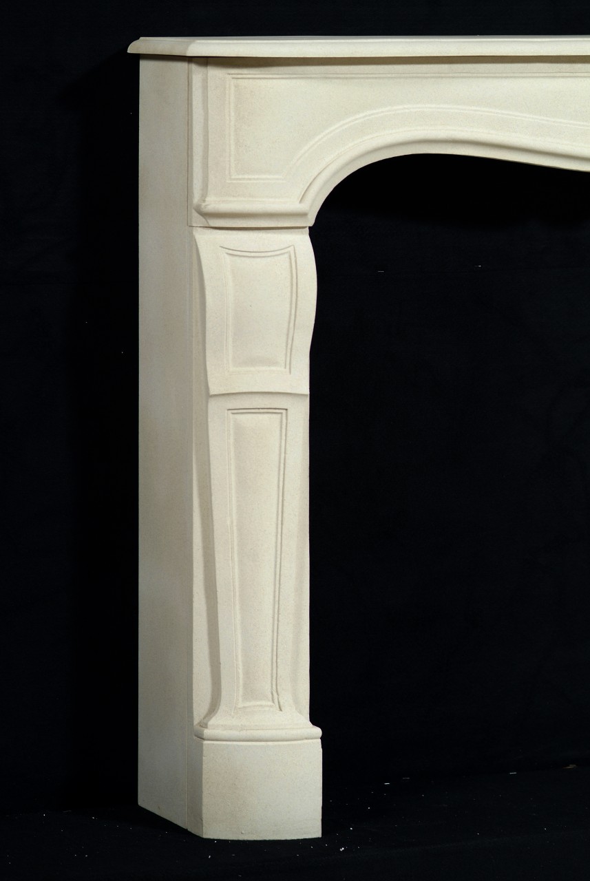 Limestone mantel in Louix XV Styling