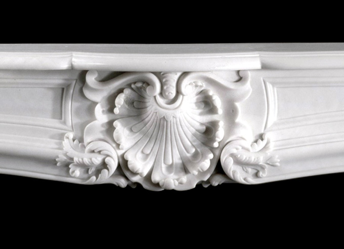 French Marble Mantels - Italian Bianco