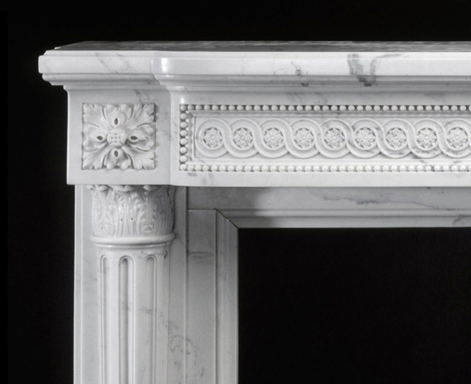 Louis XVI Syling in a Marble Mantel