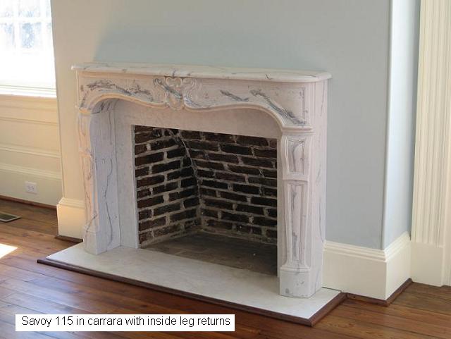 Carrara Marble Mantel Louis XV Styling