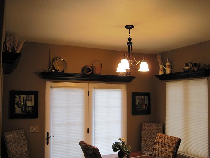 Manassas Shelves in Cornice Application Manassas Cornice Style Shelves