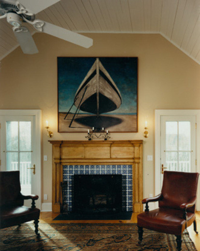 Special customized mantel, single column and no dentil molding. For design inspiration Custome Fireplace Mantel